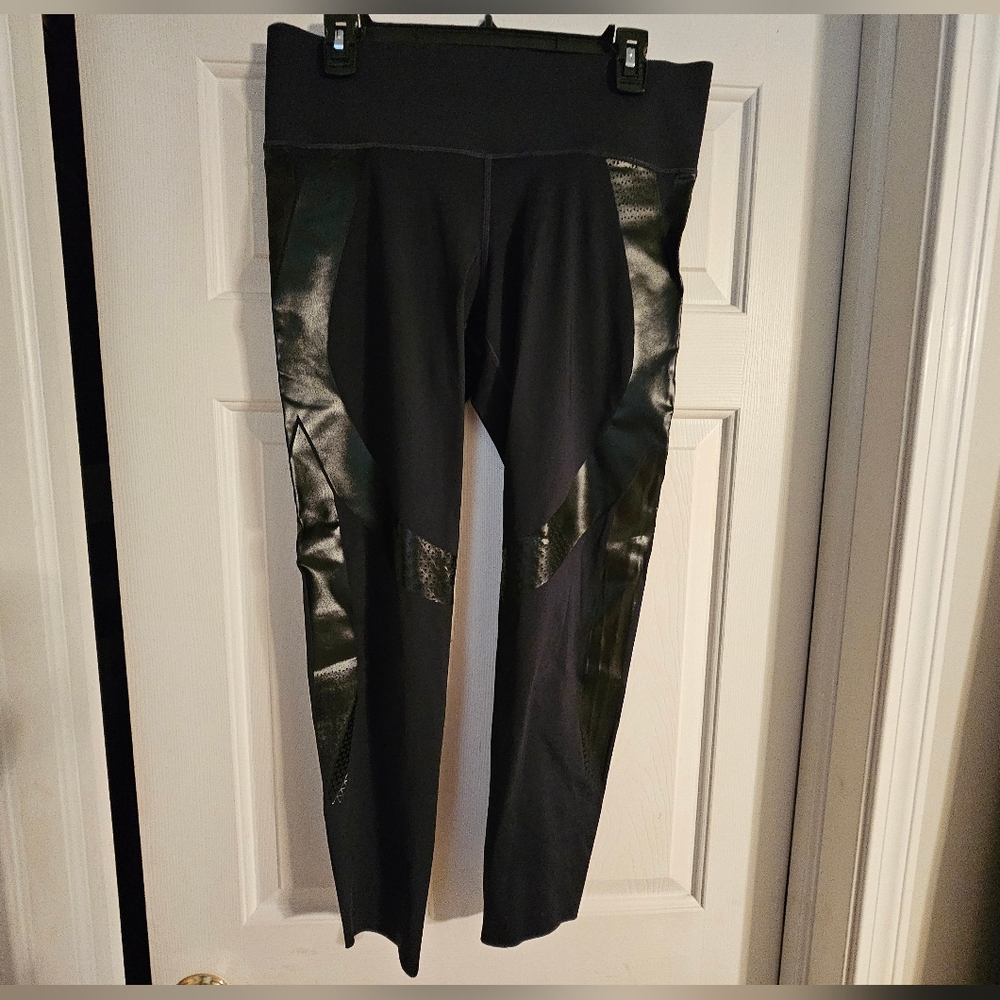 Under Armour Black Leggings with Glossy Accents